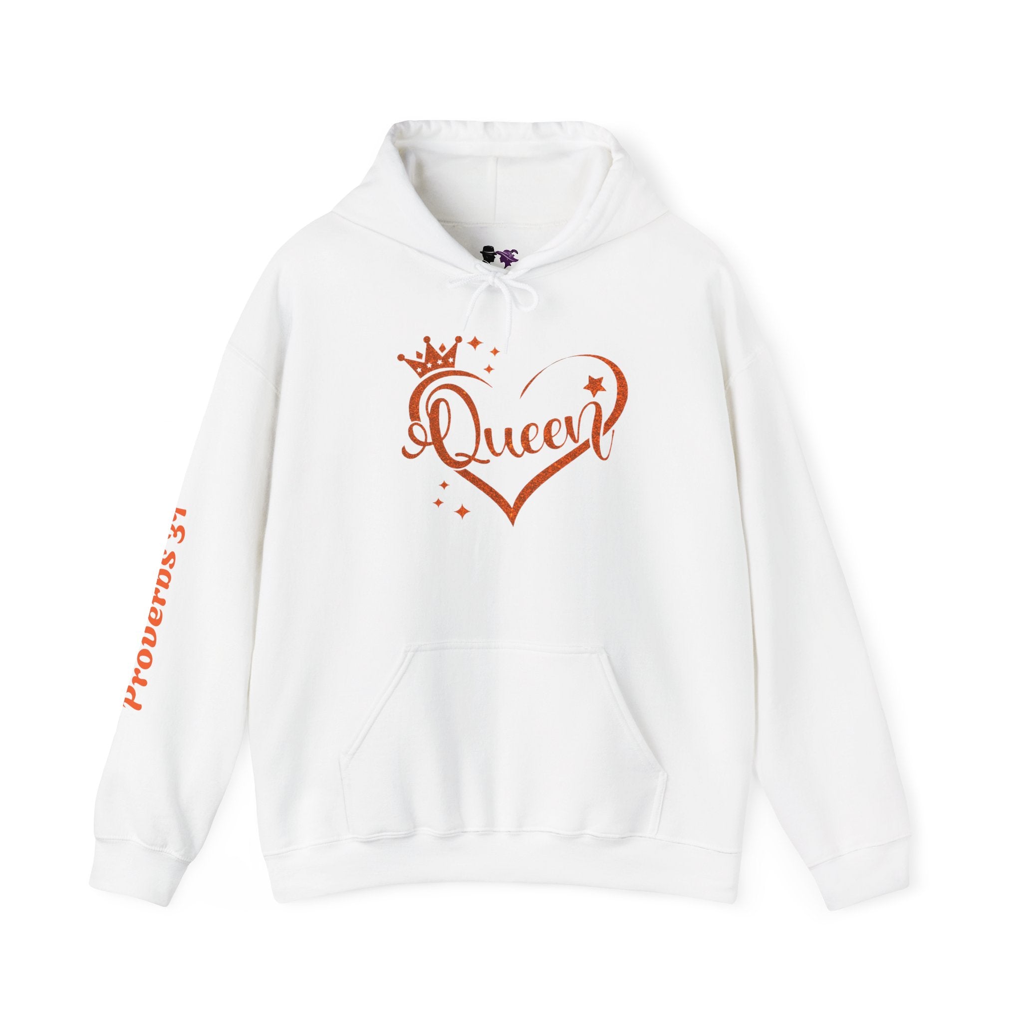 Queen Themed Unisex Heavy Blend Hoodie, Inspirational Sweatshirt, Unique Gift for Her, Cozy Lounge Wear, Perfect for Celebrations, [...]