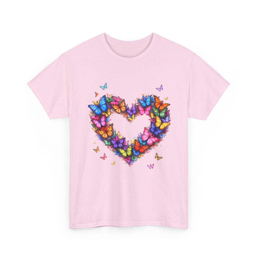 Butterfly Heart T-Shirt — Colorful Butterfly Heart Graphic Tee for Women & Men