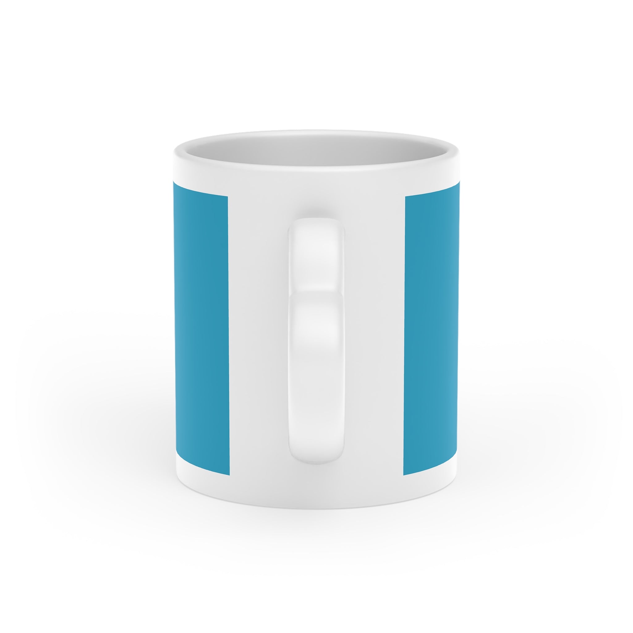 Love Floral Heart Mug — Romantic Pink Heart & Blossoms on Teal Coffee Cup