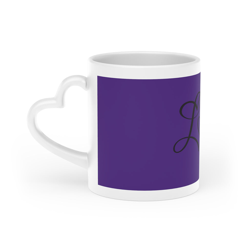 Purple Love Heart Mug