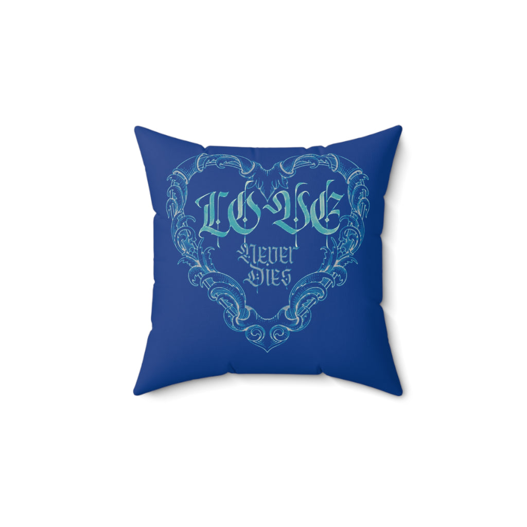 Love Heart Flourish Pillow | Decorative Square Throw Pillow
