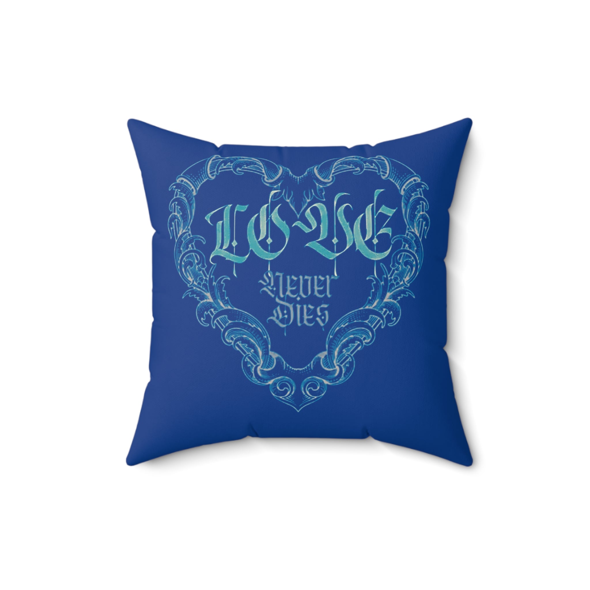 Love Heart Flourish Pillow | Decorative Square Throw Pillow