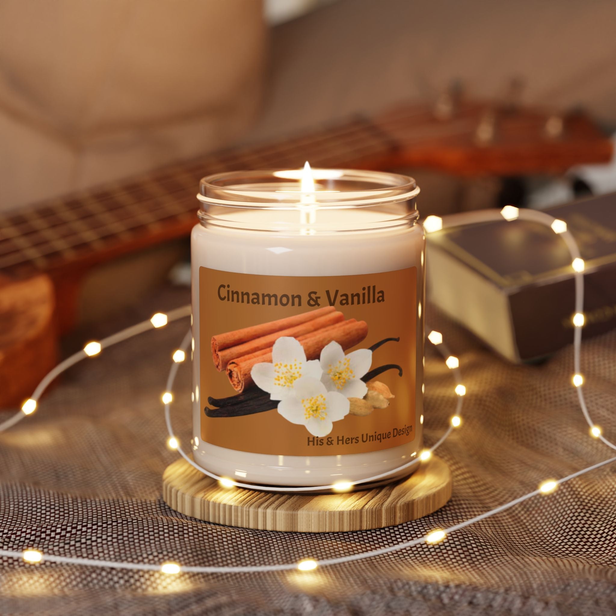 Apple Harvest Scented Soy Candle — 9oz Holiday Fruit & Evergreen Aroma