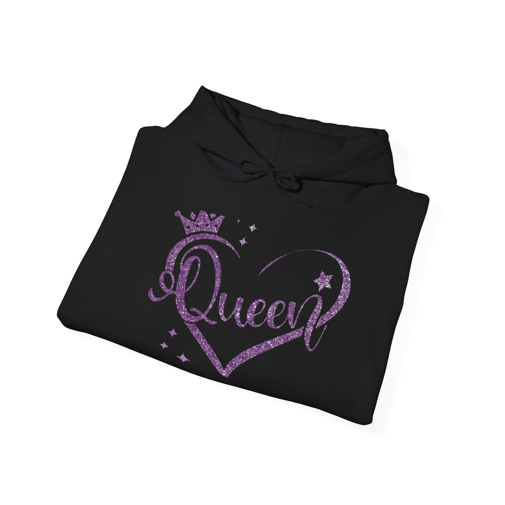 Queen Themed Unisex Heavy Blend Hoodie, Inspirational Sweatshirt, Unique Gift for Her, Cozy Lounge Wear, Perfect for Celebrations, [...]