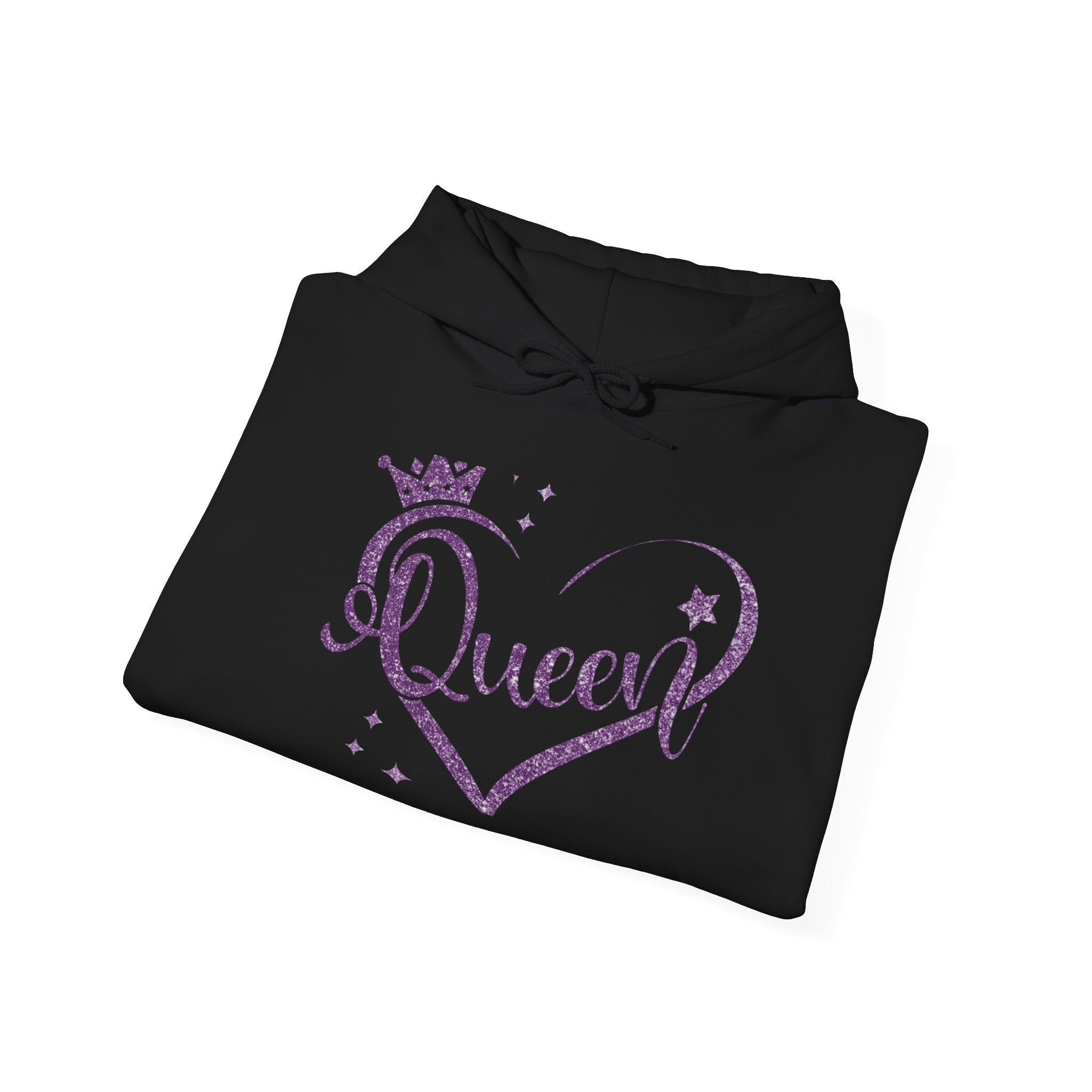Queen Themed Unisex Heavy Blend Hoodie, Inspirational Sweatshirt, Unique Gift for Her, Cozy Lounge Wear, Perfect for Celebrations, [...]