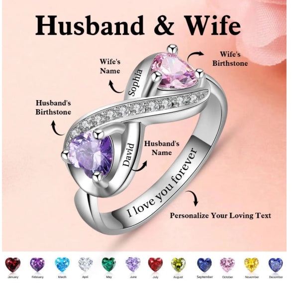 Personalized Birthstone Ring