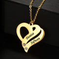 Custom Engraved Heart Necklace