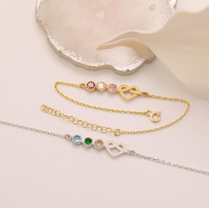 Custom Family Birthstone Bracelet