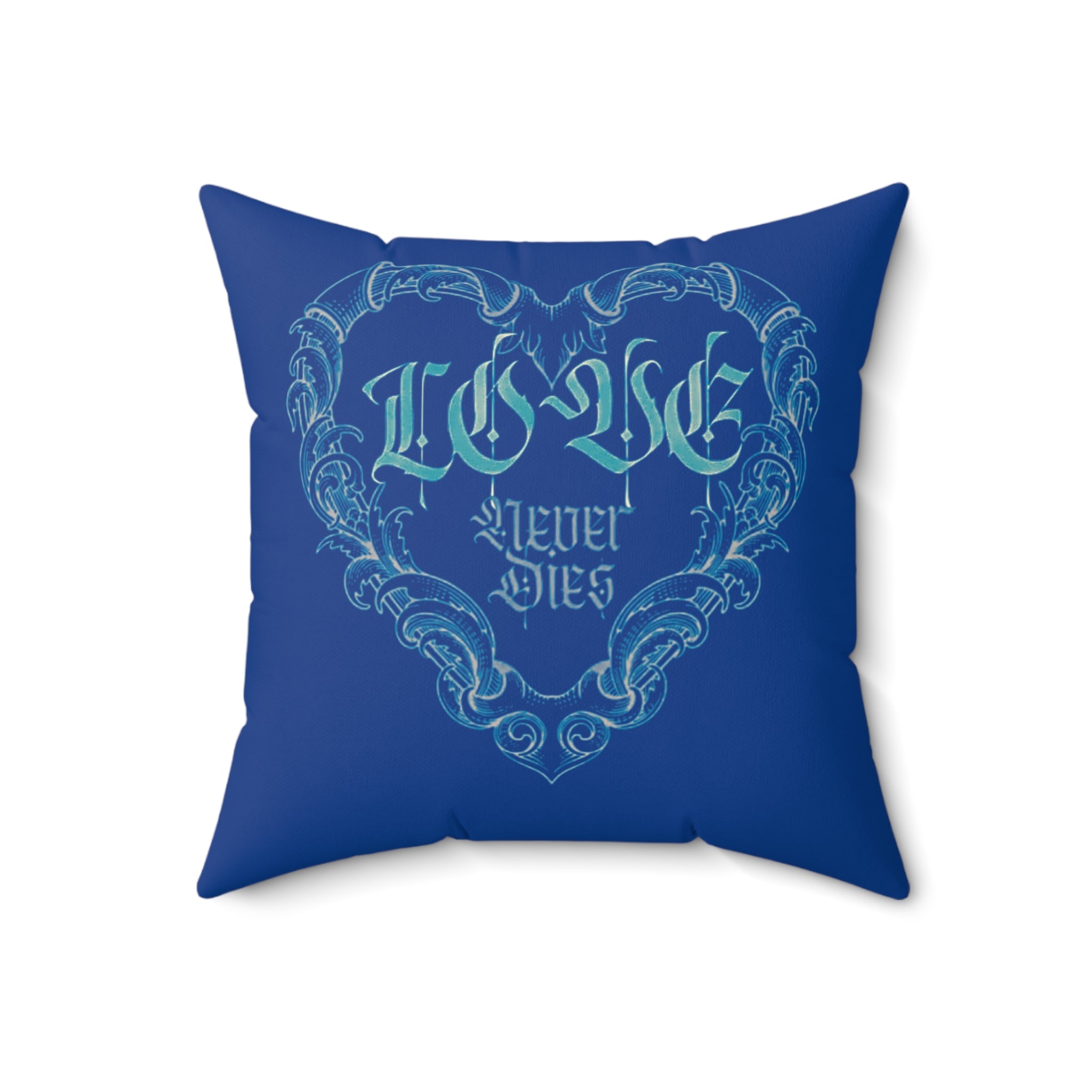 Love Heart Flourish Pillow | Decorative Square Throw Pillow