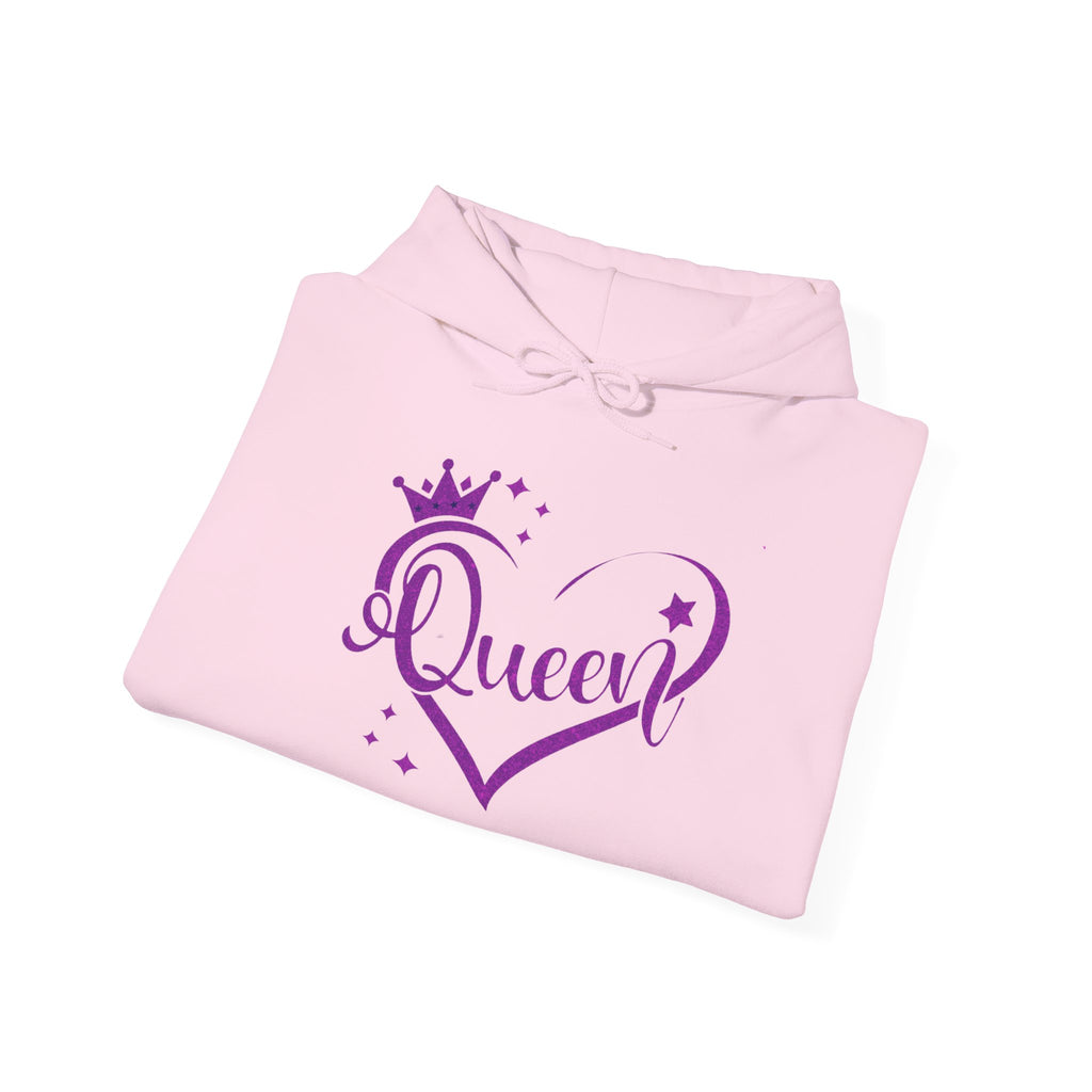 Queen Themed Unisex Heavy Blend Hoodie, Inspirational Sweatshirt, Unique Gift for Her, Cozy Lounge Wear, Perfect for Celebrations, [...]