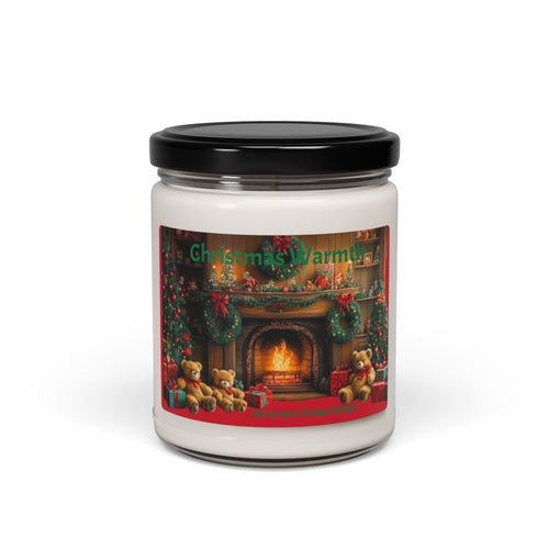 Apple Harvest Scented Soy Candle — 9oz Holiday Fruit & Evergreen Aroma