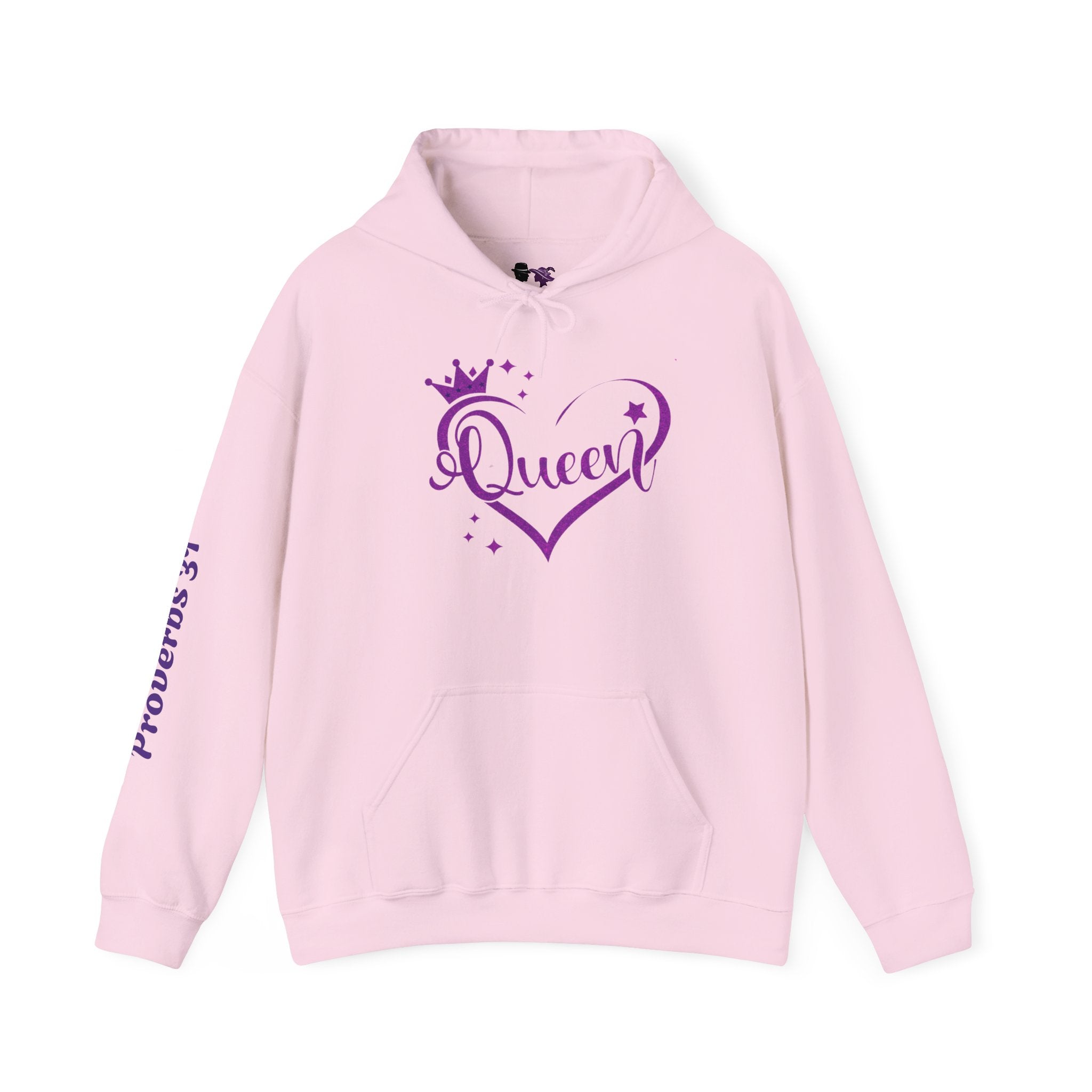 Queen Themed Unisex Heavy Blend Hoodie, Inspirational Sweatshirt, Unique Gift for Her, Cozy Lounge Wear, Perfect for Celebrations, [...]