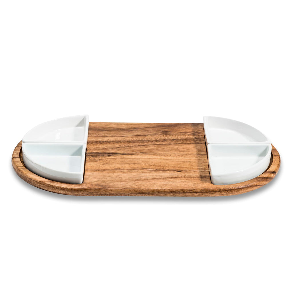 Charcuterie Serving Tray with 4 Bowls