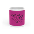 Love Heart Mug — Pink Romantic Coffee Cup for Valentine’s Day & Gifts