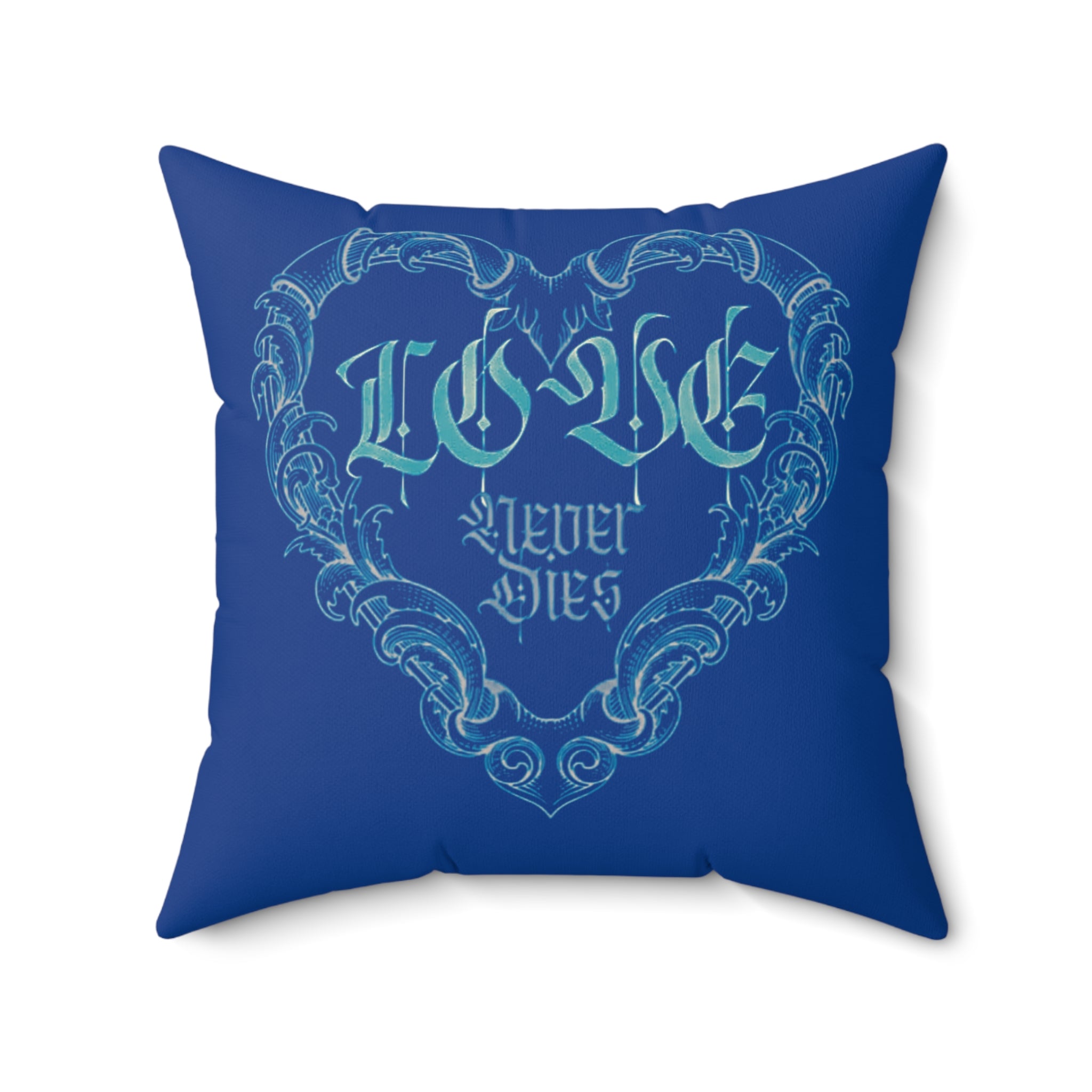 Love Heart Flourish Pillow | Decorative Square Throw Pillow