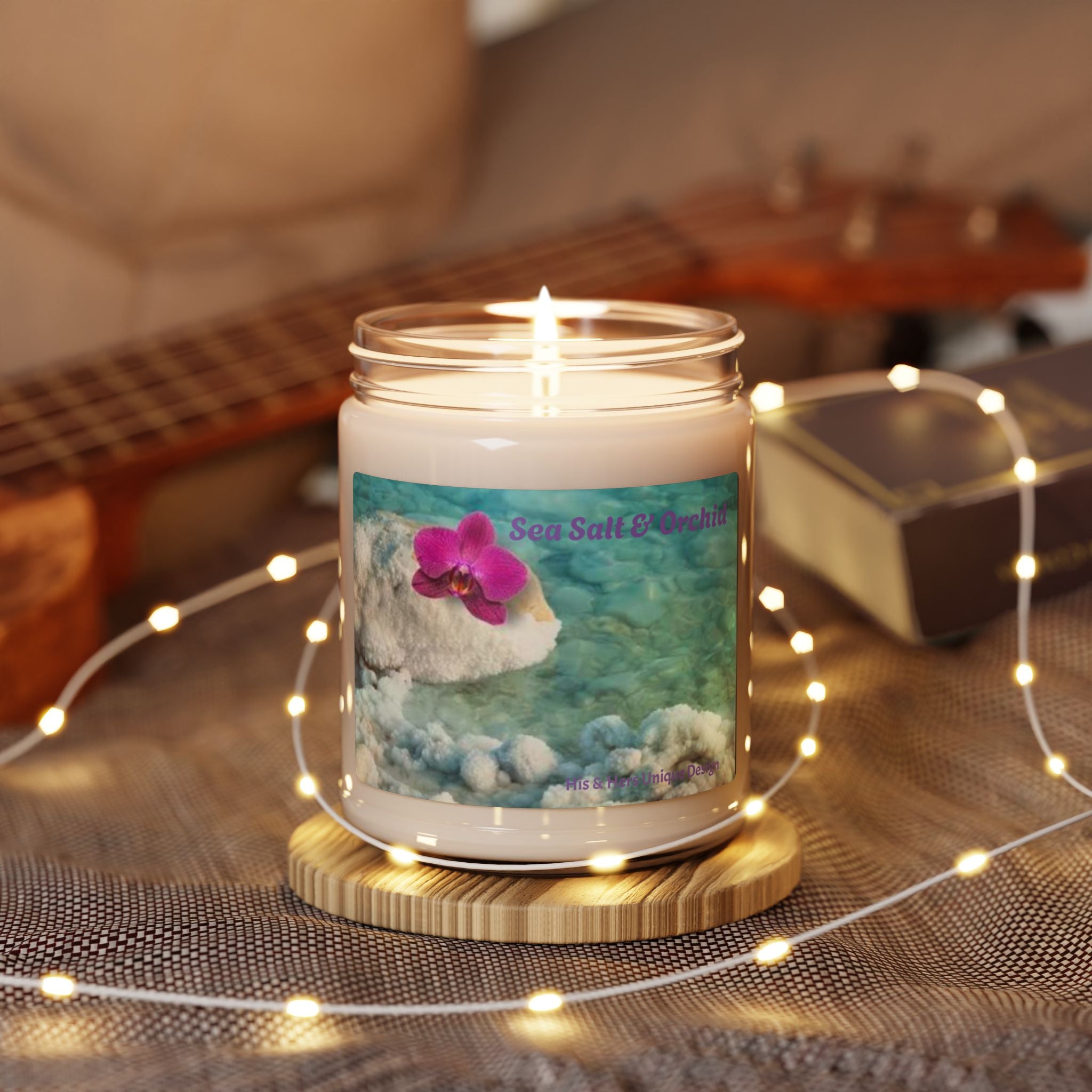 Apple Harvest Scented Soy Candle — 9oz Holiday Fruit & Evergreen Aroma