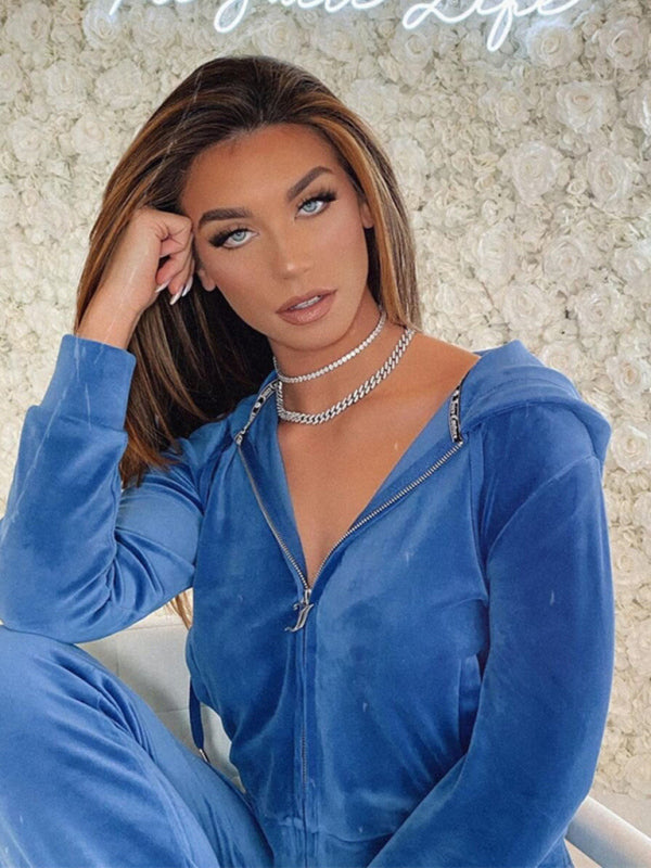 Hooded Sweatshirt & Pants Set