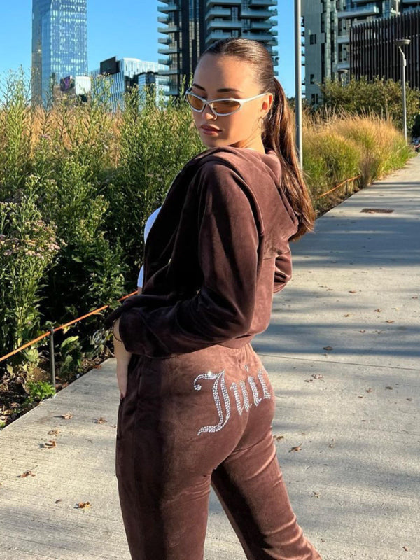 Hooded Sweatshirt & Pants Set