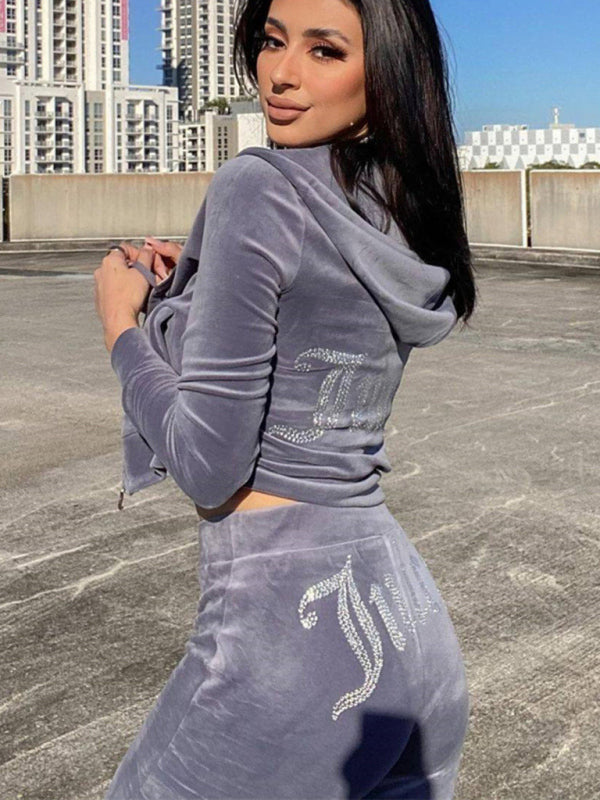 Hooded Sweatshirt & Pants Set