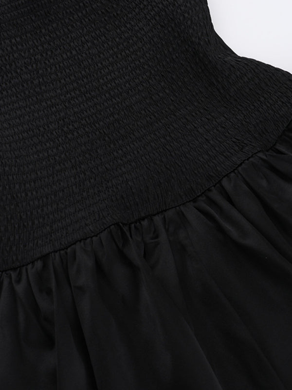 Slim Fit Tube Top A-Line Dress