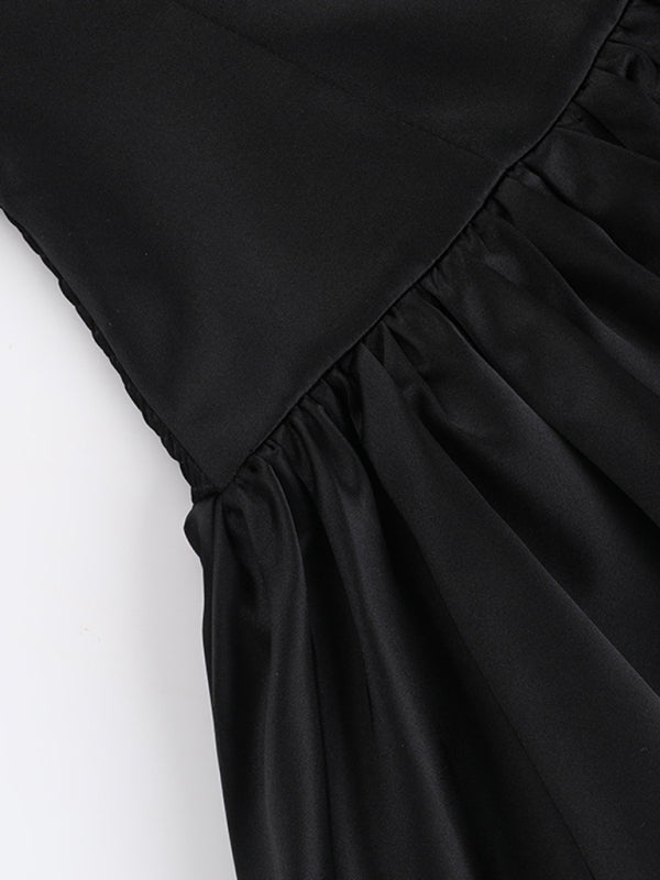 Slim Fit Tube Top A-Line Dress