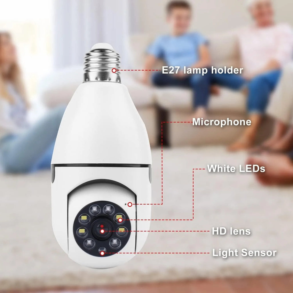 1080P Light Bulb Security Camera