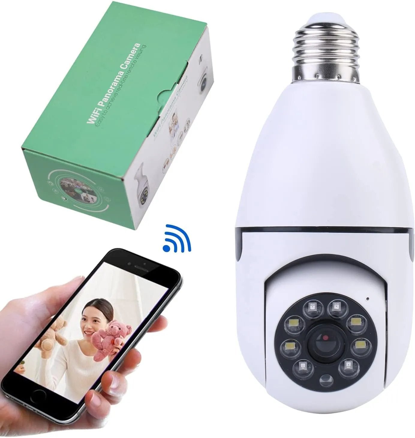 1080P Light Bulb Security Camera